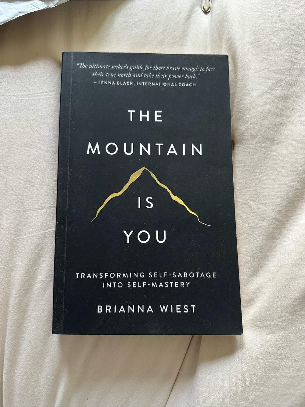 "The Mountain Is You" Hardcover-Style Paperback - Black and Gold